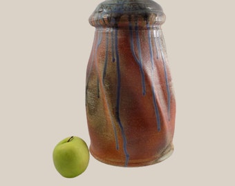 Vintage ART POTTERY VASE Drip Glazed Tall and Heavy 12 Inches Tall Signed and Dated 2001