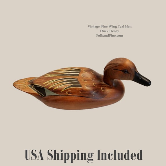 Blue Wing Teal Hen Duck Decoy