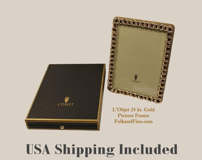 Vintage Gold Picture Frame by L'Objet