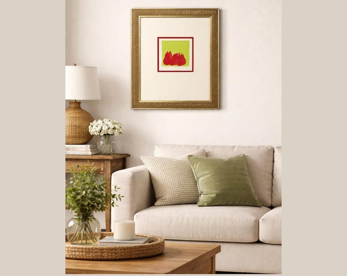 Vintage CANDACE PRIMACK Original Framed Print Oregon Artist