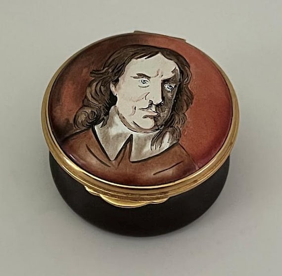 Vintage English Enamel Box by Toye Kenning Spencer, Original