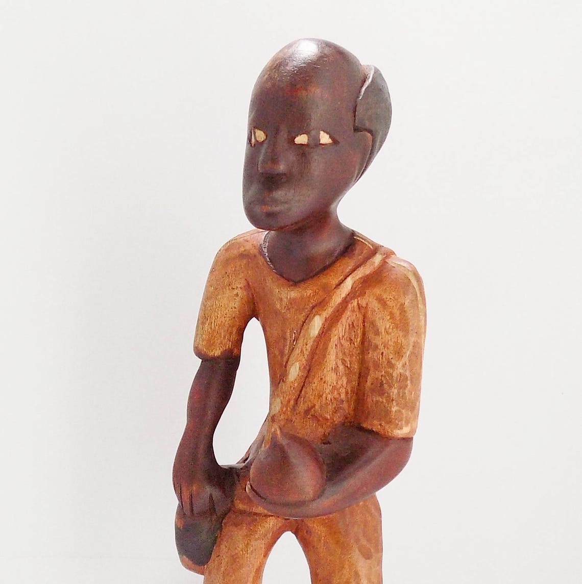 Vintage HAITIAN WOOD CARVING 14 Inch Folk Art Sculpture Hand Etsy