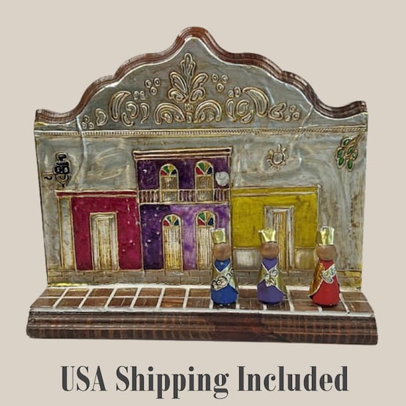 Folk Art Puerto Rico Church Hand Made