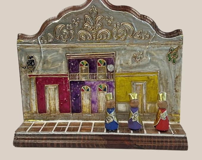 Folk Art Puerto Rico Church Hand Made