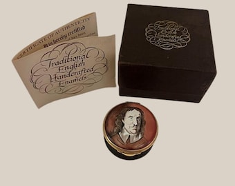 Oliver Cromwell English Enameled Box