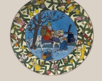 Christmas In Europe Holland Villeroy and Boch Vintage Plate