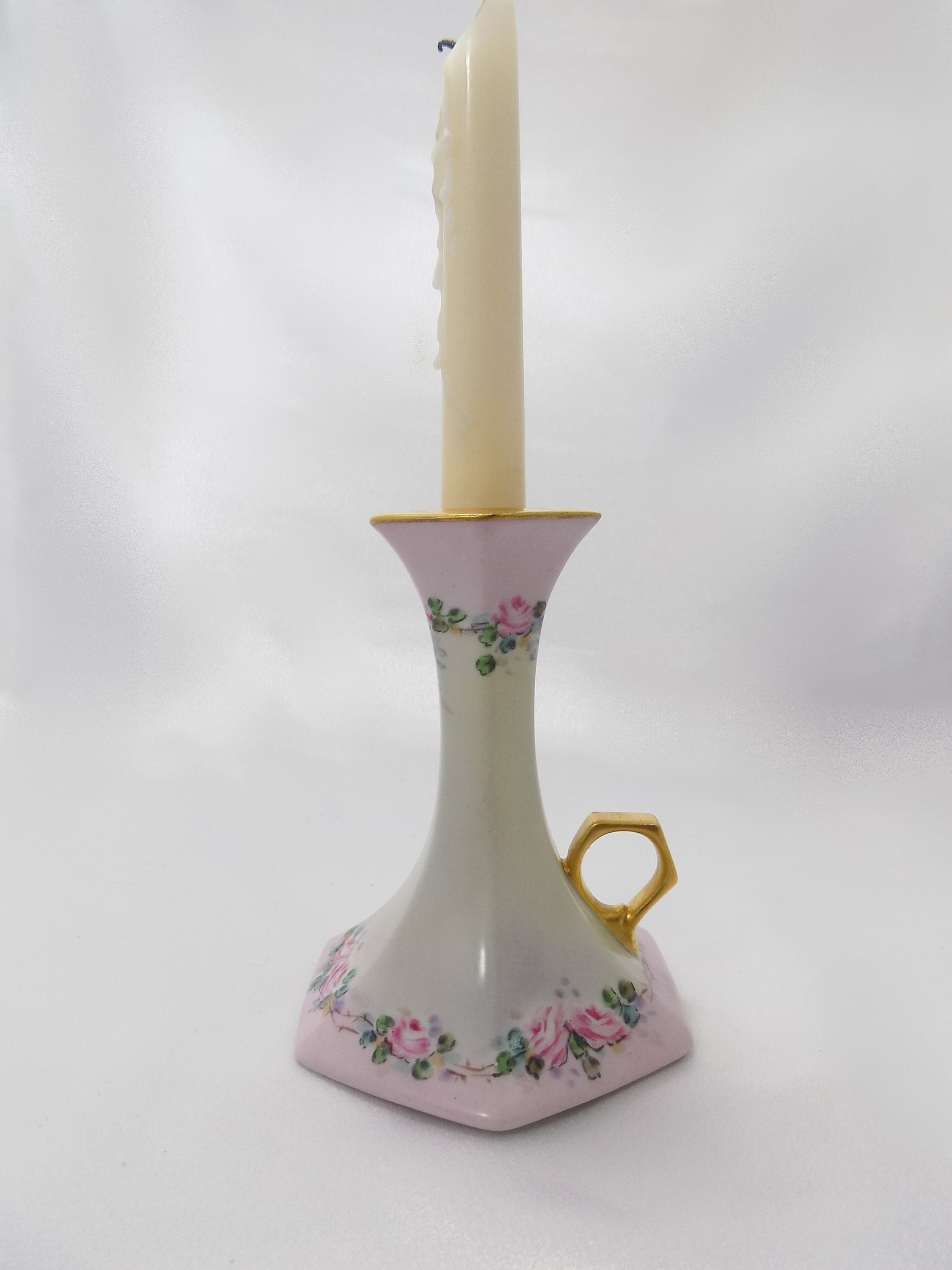 Antique T & V Limoges France Candle Holder 18921907 Etsy