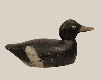 Duck Decoy Vintage Scaup  Carved Original Paint Folk Art