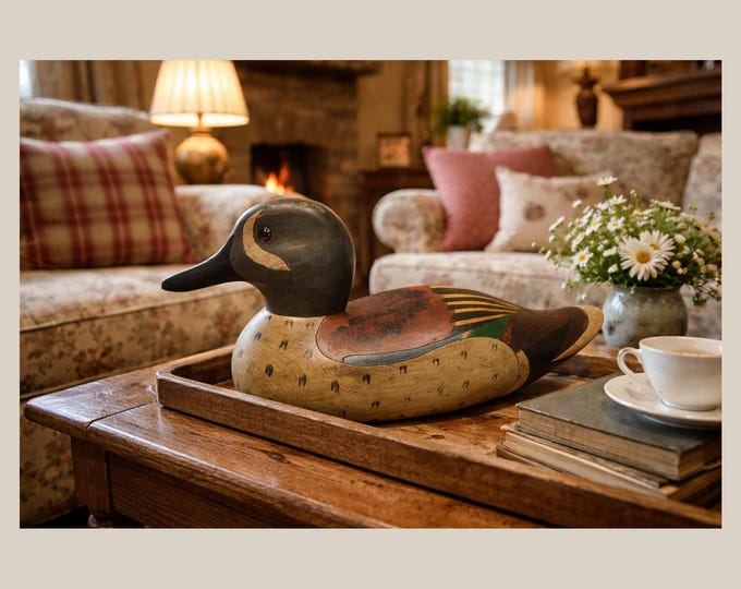 JOHN BUNDY DECOY Blue Winged Teal Drake Decoy