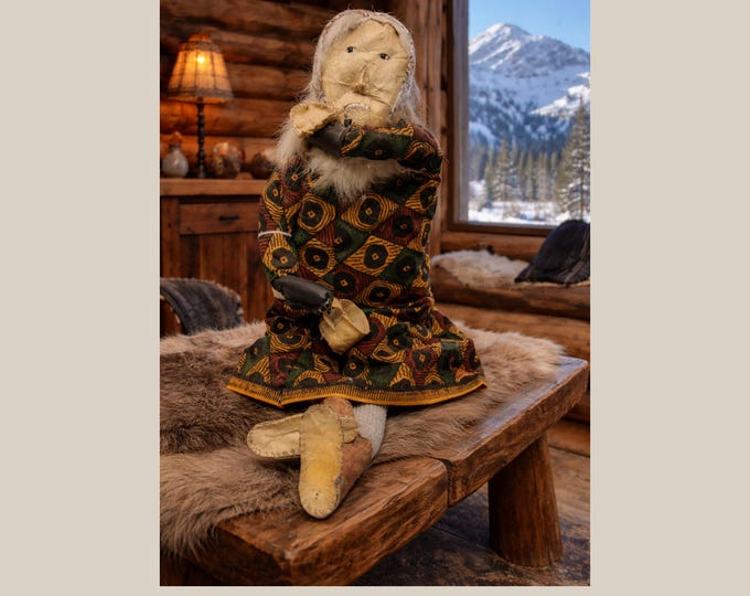 Vintage ROSALIE PANIYAK DOLL Native Alaska Yupik from Chevak, Alaska
