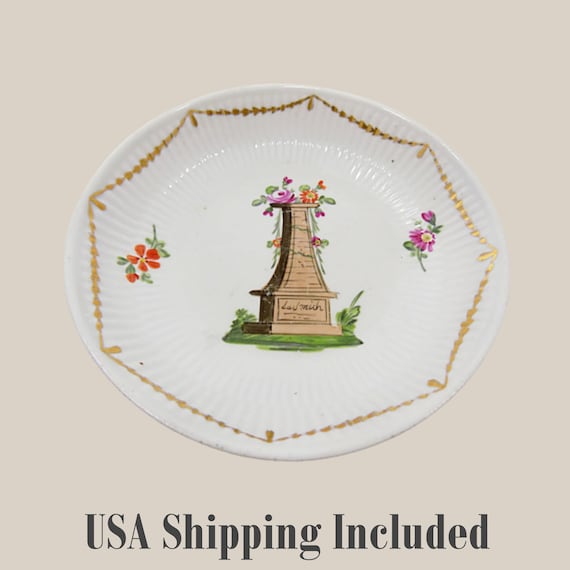 German Wallendorf Porcelain Bowl Hand Painted