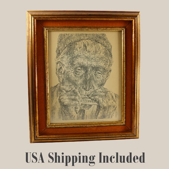 Vintage JOSEPH HIRSCH "Music" LITHOGRAPH, Pencil Signed Original with Catalogue Raisonné Included