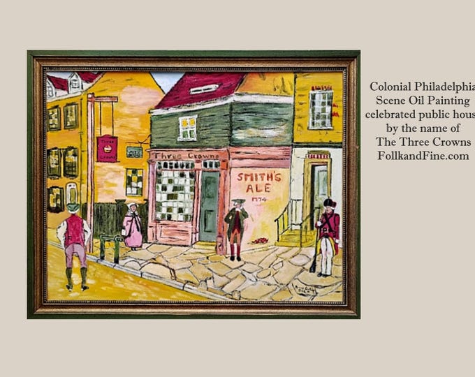 Three Crowns Inn Philadelphia oil Painting