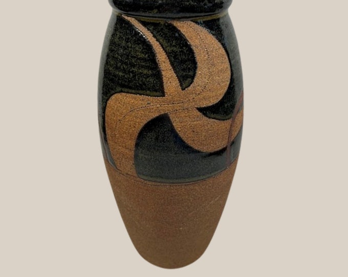 Art Pottery Terracotta Vase Signed Rowell