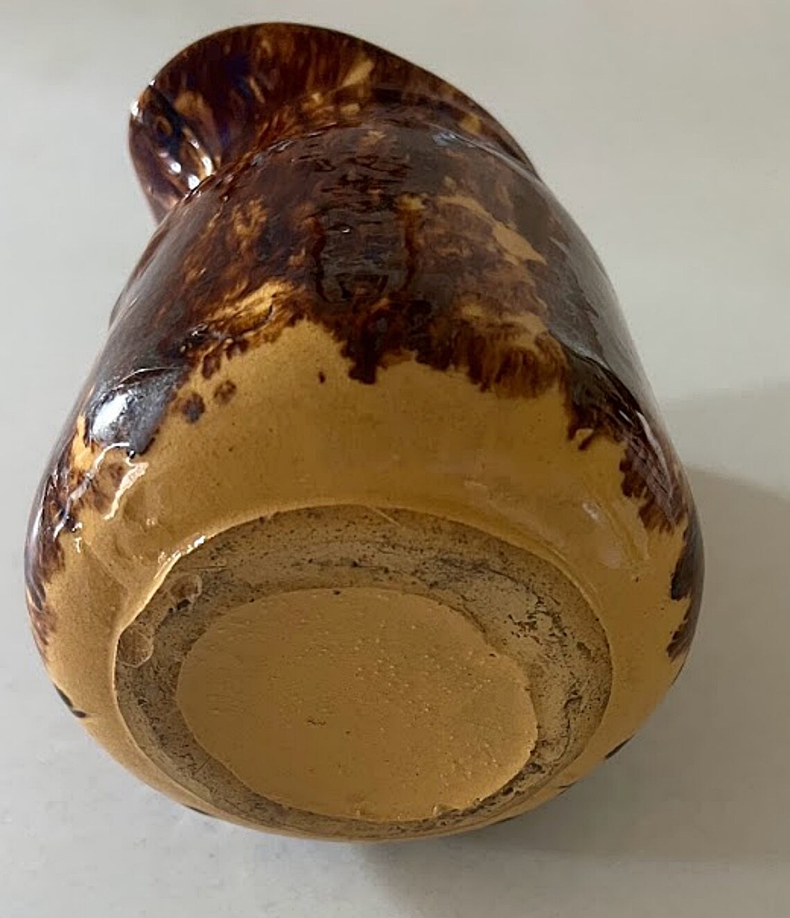Yellow Ware Rockingham Dogs ANTIQUE PITCHER Yellow Ware With Rockingham Glaze 1870s - Etsy