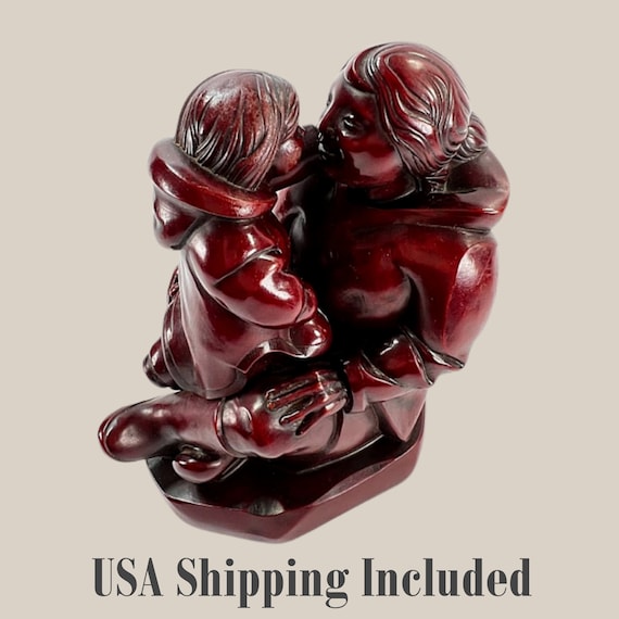 Mother and Child Figurine Sculpted by Canadian Artist Thomas McPhee