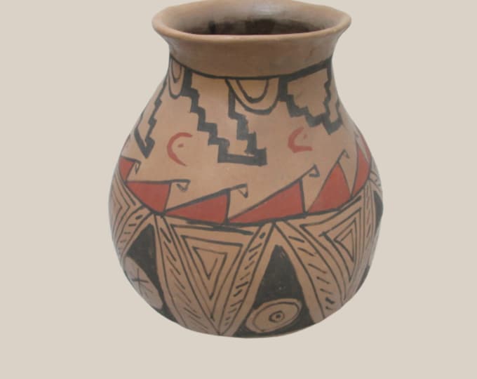 Casas Grande Style Pottery Jug From Mata Ortiz Mexico