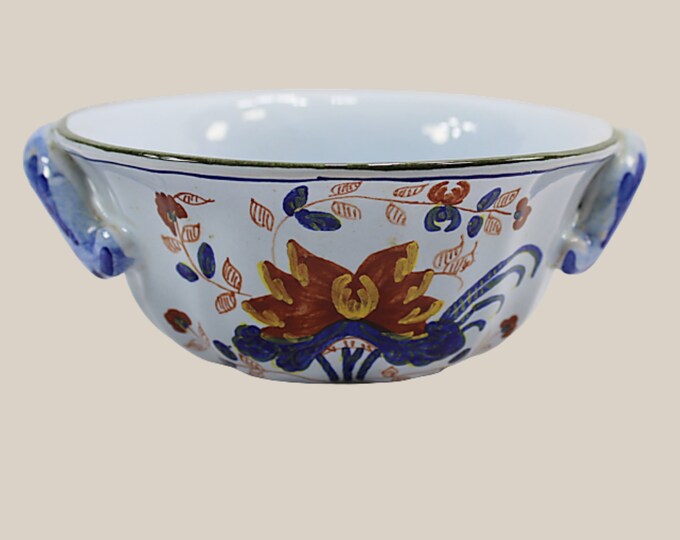 Italian Majolica Bowl Hand Painted for Tiffany and Company