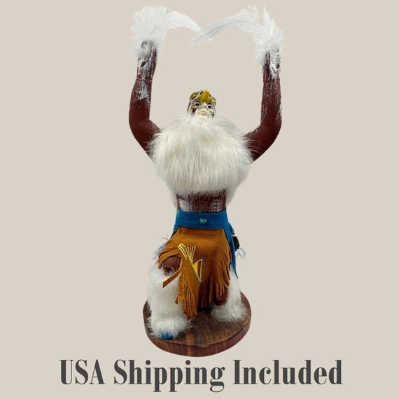 Vintage NAVAJO KACHINA/Katsina, Prayer Eagle by Julie Loley, Census Numbered and Signed