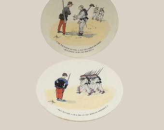 French Army Illustrations Plates by Artist Albert Guillaume