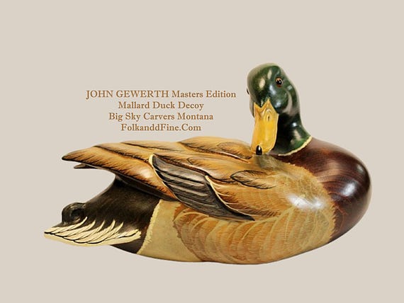 Masters Edition Mallard Big Sky Carvers John Gewerth