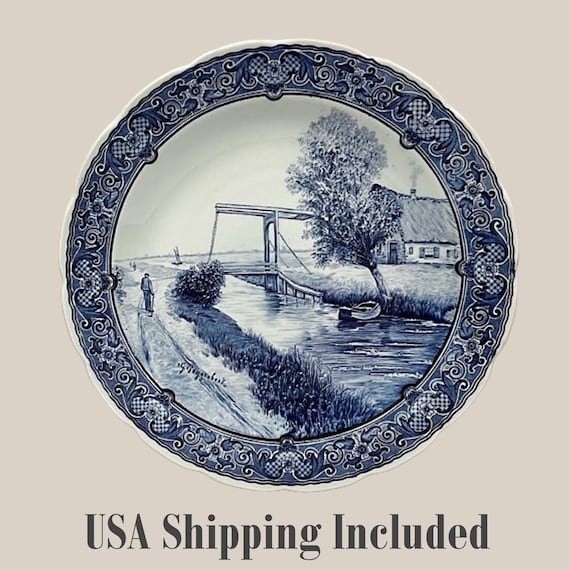 Belgium Delfts Wall Plate for Royal Sphinx