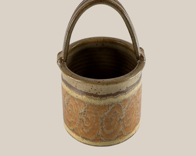 Art Pottery Basket by Wishon Harrell