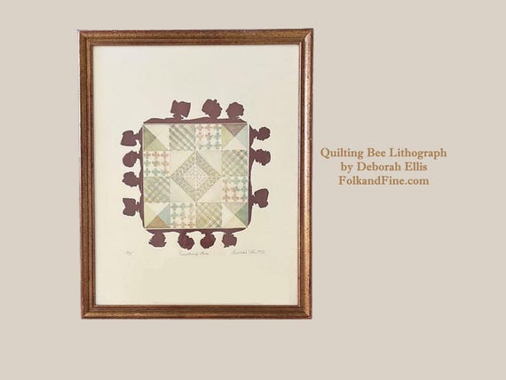 Quilting Bee Lithograph by Deborah Ellis Number 5 of 75