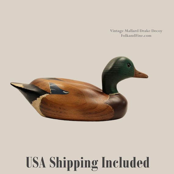 Mallard Duck Decoy From Maine