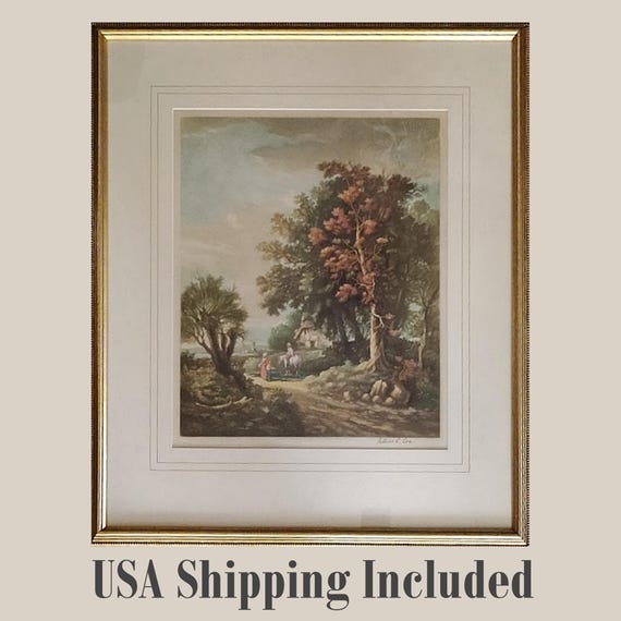 English Landscape Signed Arthur L. Cox Limited Edition