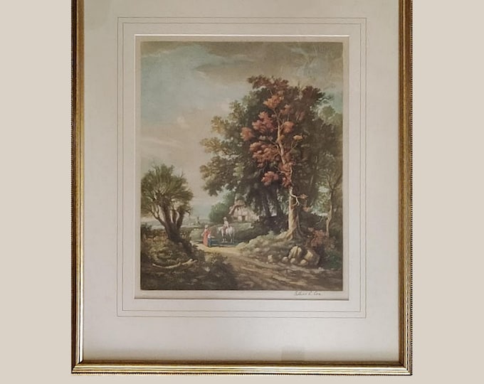 English Landscape Signed Arthur L. Cox Limited Edition