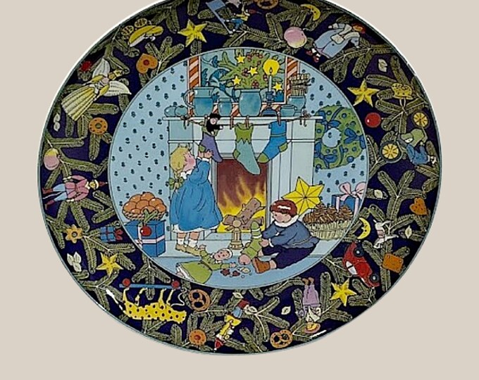 Vintage Villeroy and Boch Plate CHRISTMAS IN EUROPE Great Britain Etsy