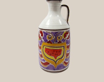 Vintage Jug Vase Signed GIOVANNI DE SIMONE Italy 65