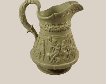 English Antique Ridgway Pitcher Tam O'Shanter
