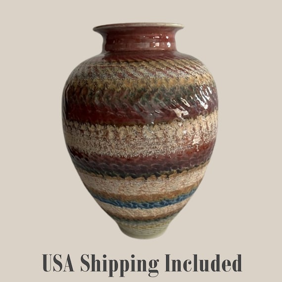 Vintage Canada Studio Pottery Vase by JOSEPH PANACCI 1995