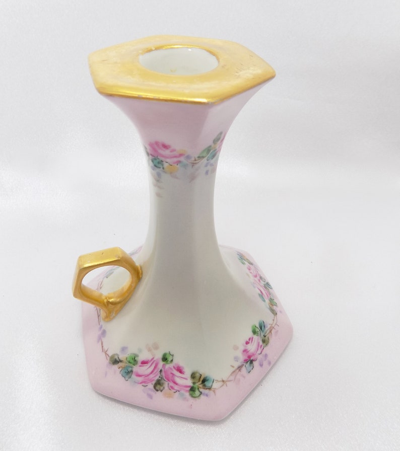 Antique T & V Limoges France Candle Holder 18921907 Etsy