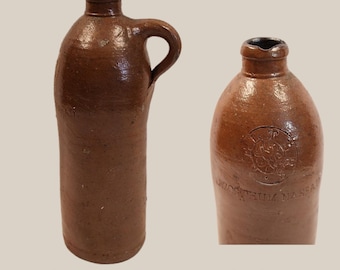 1840s Stoneware Mineral Water Bottle from Selters Germany