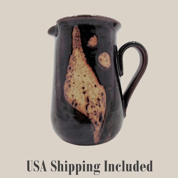 Scandinavian Stoneware Handmade Danish Pottery Pitcher