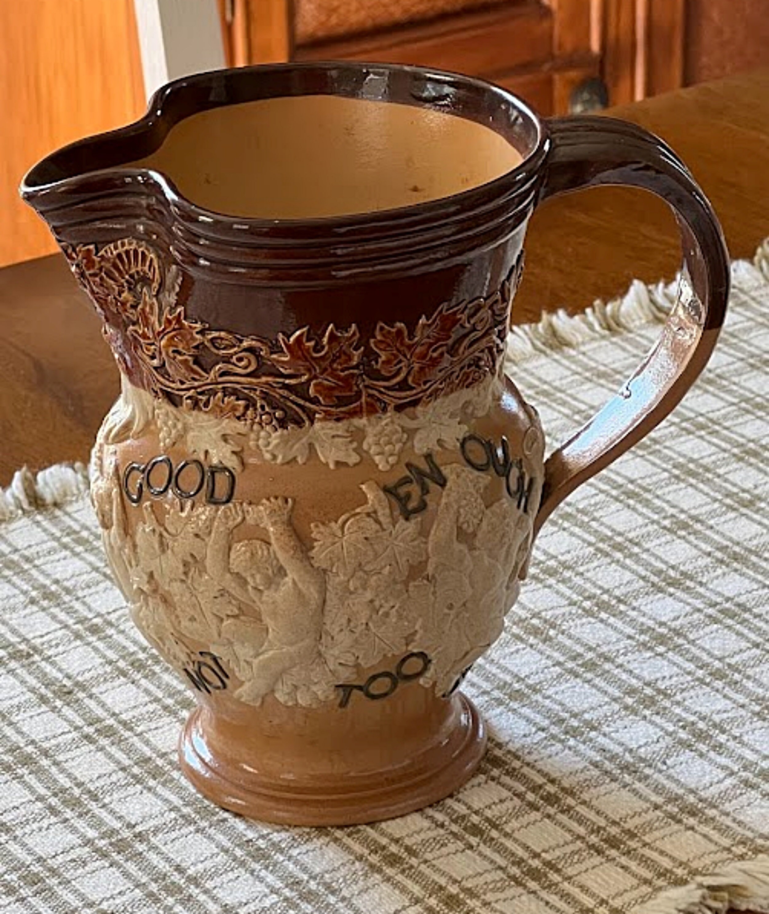 Antique Royal Doulton Bacchus Wine Jug 1908