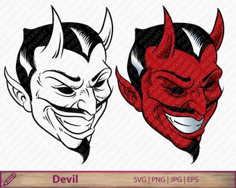 Red Devil Svg Etsy
