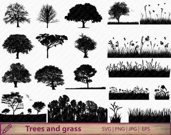 Download Free Tree Silhouettes Etsy SVG Cut Files