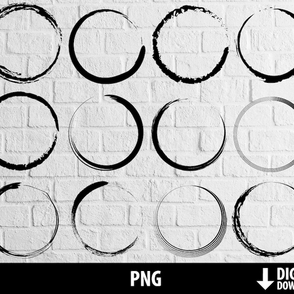 Circle clipart, grunge circle frame png, printable circular background, sublimation, digital download