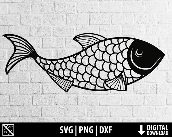 Download Fish Svg Png Dxf Fishing Svg Clipart Printable Fish Cut File Cricut Cameo Silhouette Sublimation Digital Download