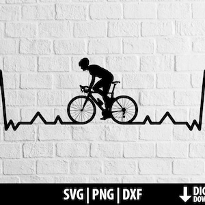 Radfahrer svg png dxf, Biker svg Clipart, Liebe Radfahren svg, Radfahrer Herzschlag, druckbare geschnittene Datei Cricut, Cameo Silhouette, digitaler download