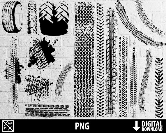 tire track png, car motorcycle tractor marks clipart, printable tire ,  sublimation, digital download