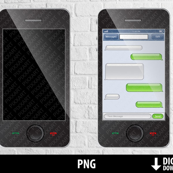 Smartphone png, smartphone clipart, texting png, printable smartphone sms, text message, whatsapp, sublimation, digital download