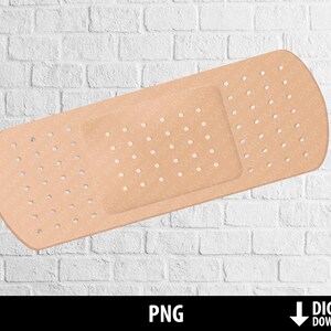 bandage png, medical clipart, band aid  illustration, printable bandage, sublimation, digital download