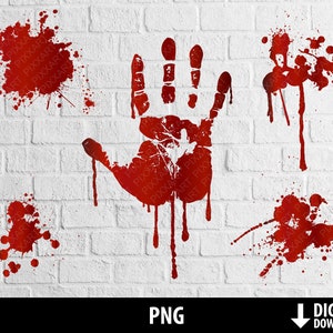 Blood clipart, halloween horror murder png, crime, commercial use, scrapbooking, digital instant download, png 300dpi