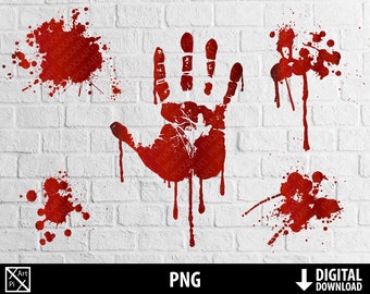 Blood clipart, halloween horror murder png, crime, commercial use, scrapbooking, digital instant download, png 300dpi