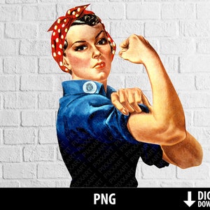 Rosie the Nieter png, wir können es tun, macht starke Frau png Clipart, Sublimation, Wärmeübertragung, aufbügeln, digitaler download